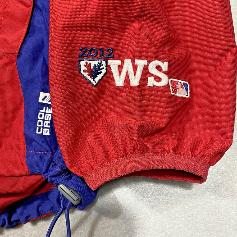 2012 Majestic Authentic Collection World Series Dugout Warmup Jacket L Tigers - Picture 4 of 10